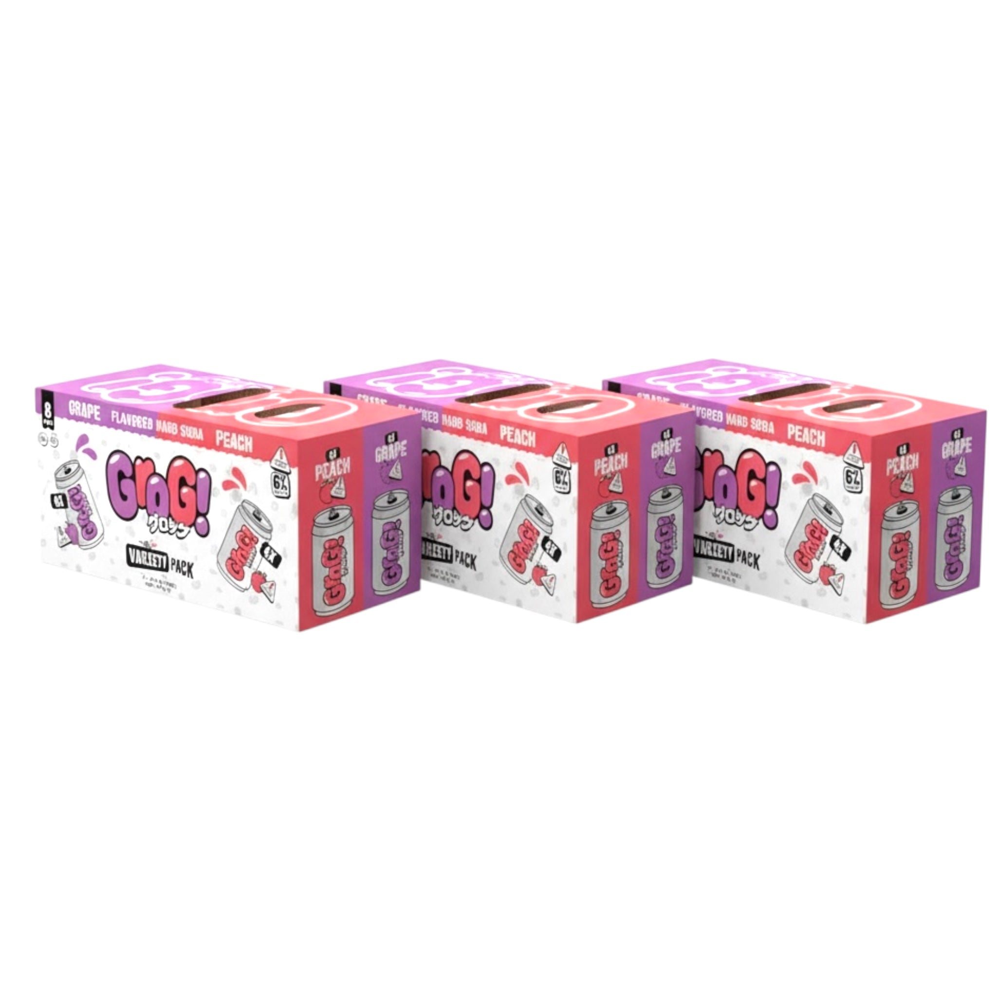 Grog Hard Soda Variety 12-Oz Can 24-Pack