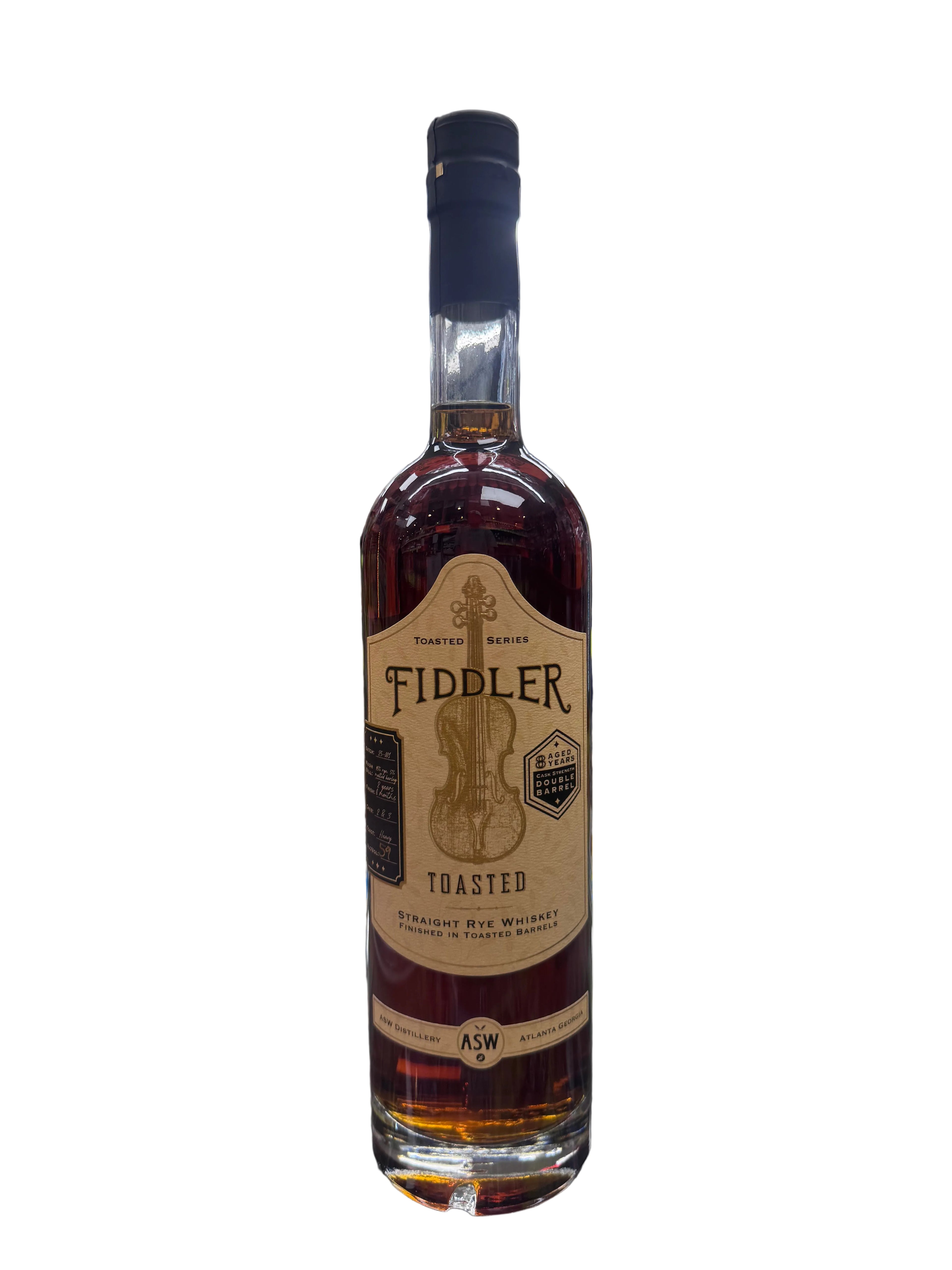 ASW Fiddler Toasted Straight Rye Whiskey 750ml