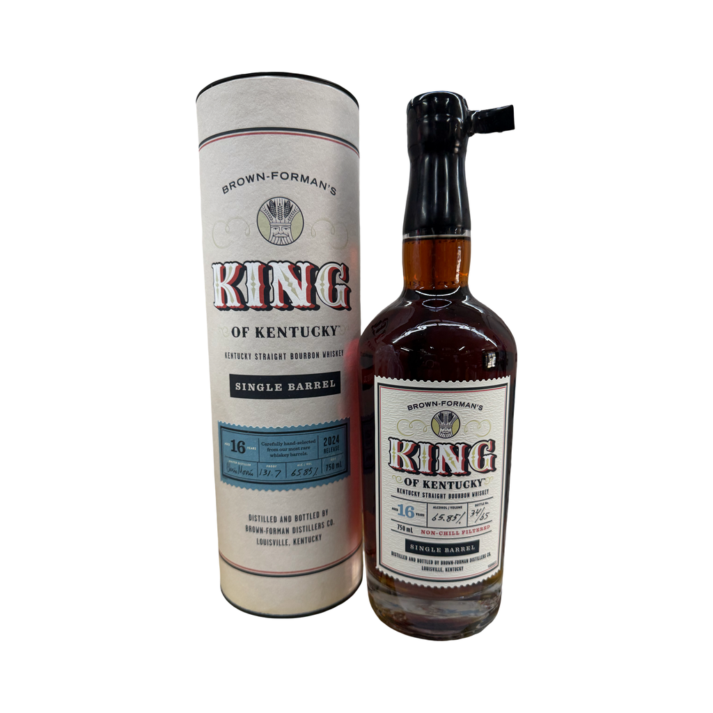 2024 Brown Forman King of Kentucky Single Barrel 16 Year Old Kentucky Straight Bourbon Whiskey 750ml (131.7 Proof) Short Barrel #/65