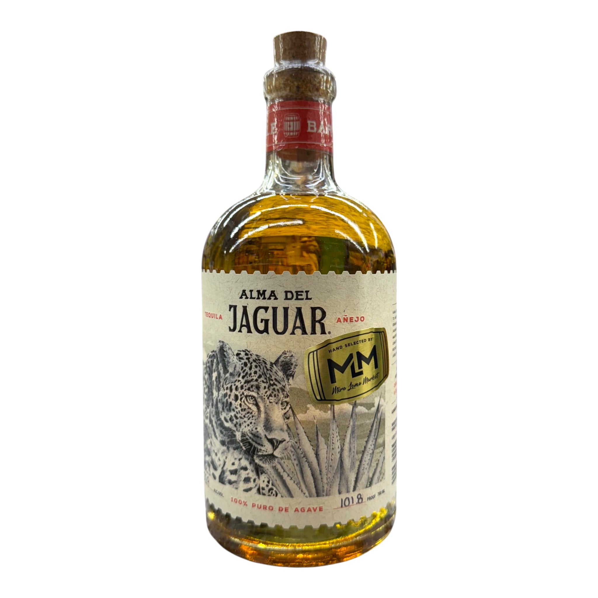 Alma Del Jaguar High Proof Single Barrel MLM Exclusive Anejo Tequila 750ml