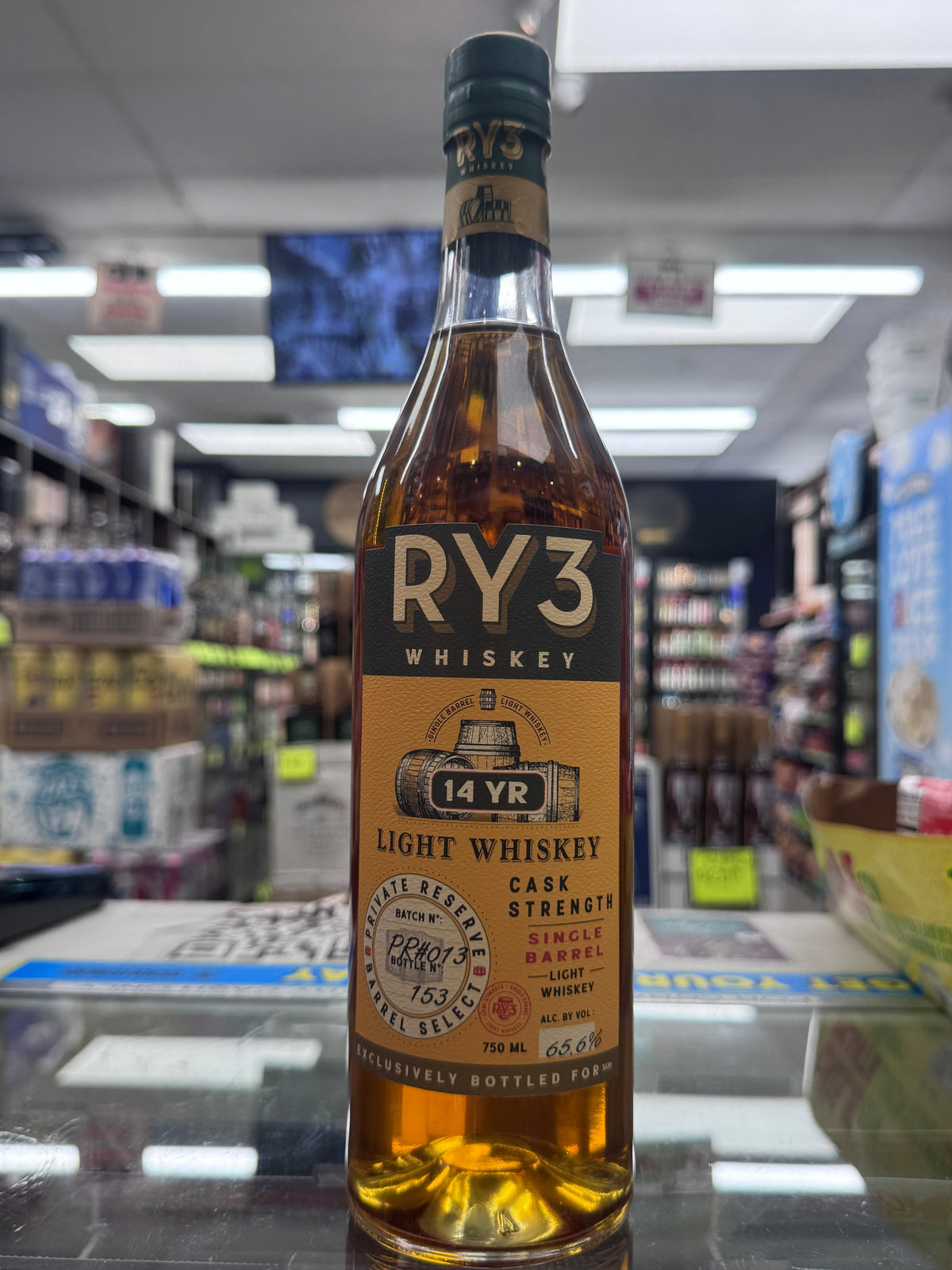 Ry3 14 Year Old Private Reserve Batch PR#013 Single Barrel Cask Strength Light Whiskey