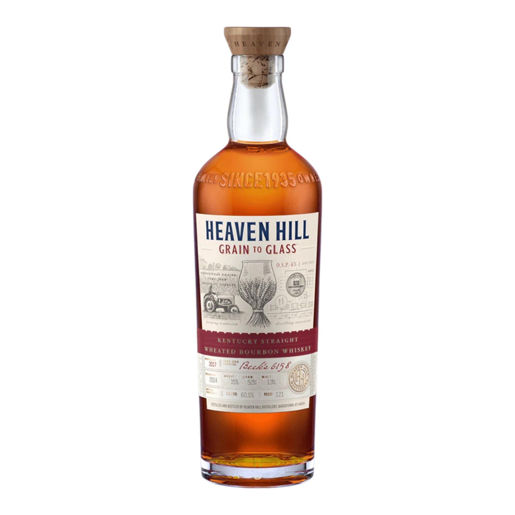 Heaven Hill Straight Grain To Glass Wheated Bourbon Whiskey 750ml