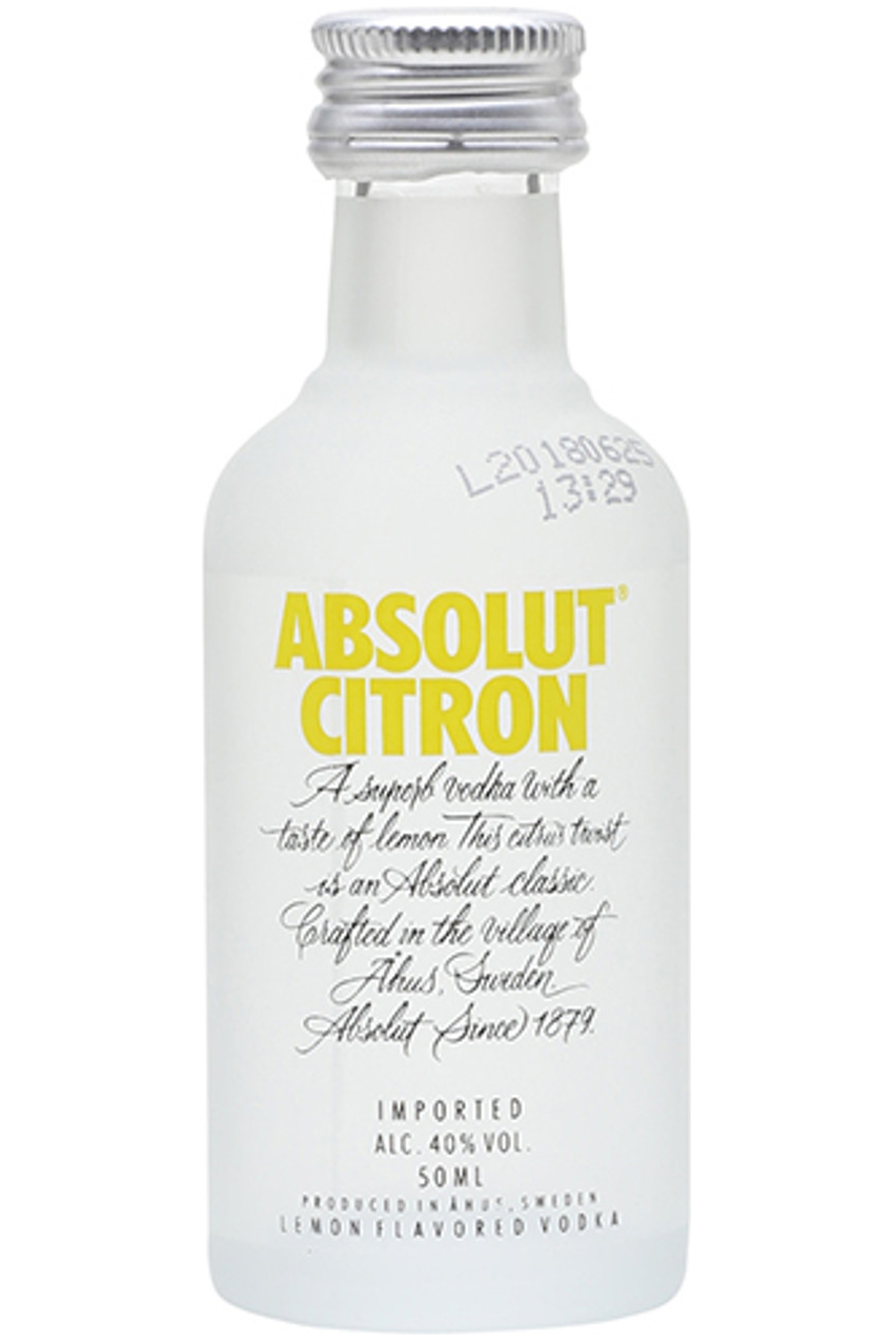 Absolut Citron Lemon Flavored Vodka 50ml