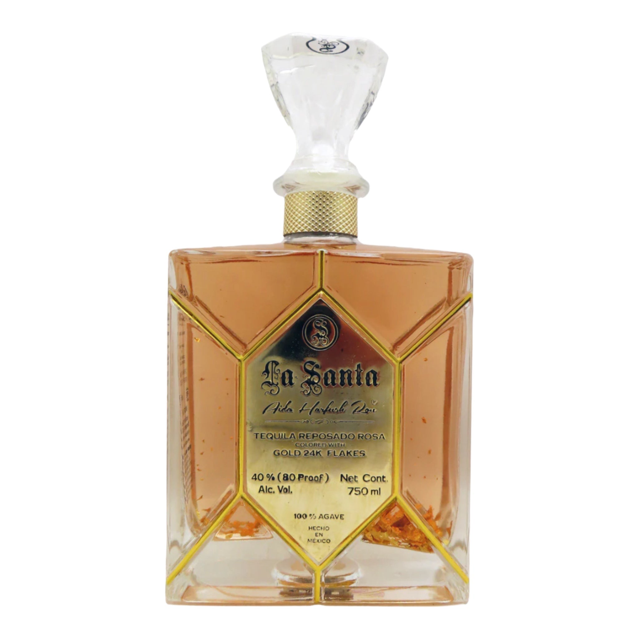 La Santa Reposado Rosa Gold Tequila  24K 750ml