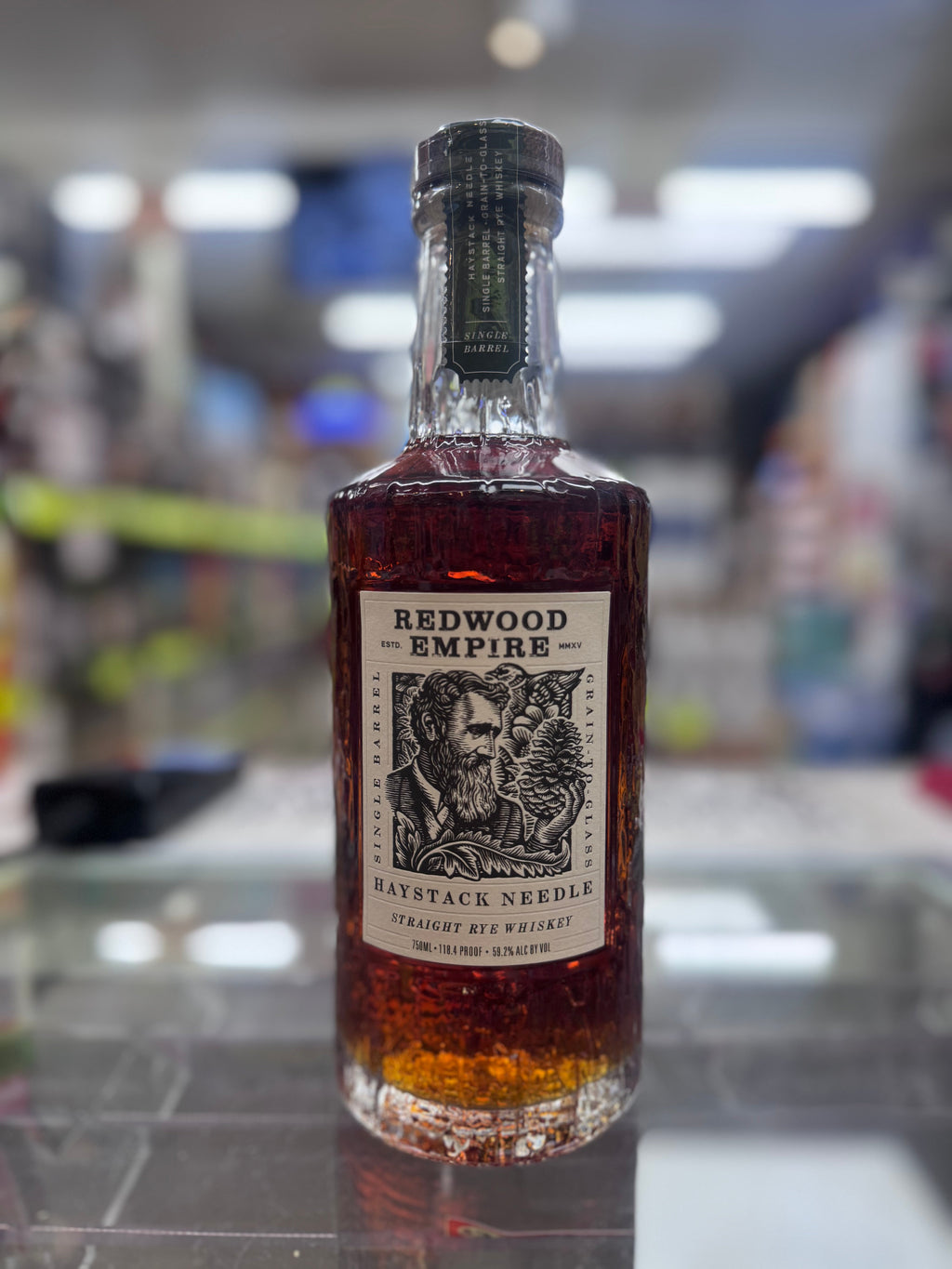Redwood Empire Haystack Needle Single Barrel Straight Rye Whiskey 750ml