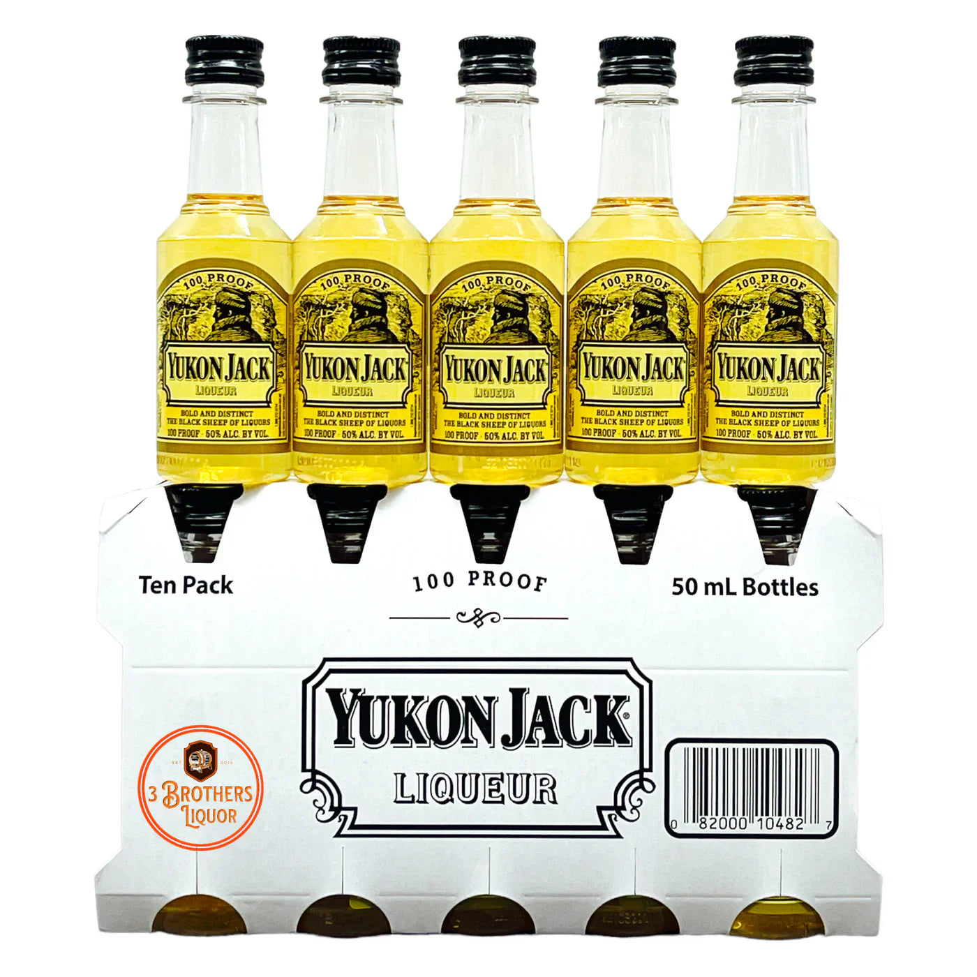Yukon Jack Liqueur Mini Shots 50ml 10-Pack