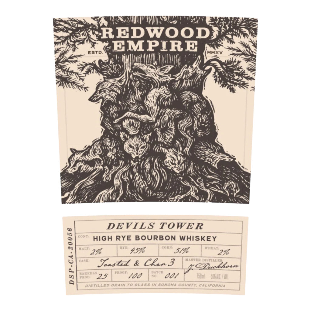 Redwood Empire Devils Tower Bourbon Whiskey 750ml