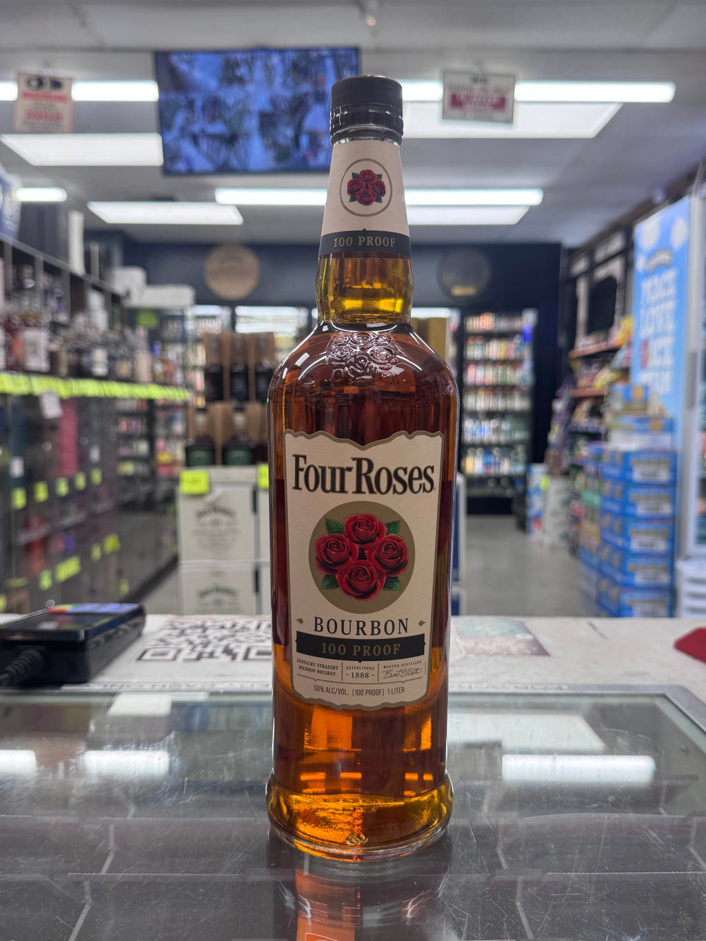 Four Roses Kentucky Straight Bourbon Whiskey 100 Proof 1 Liter