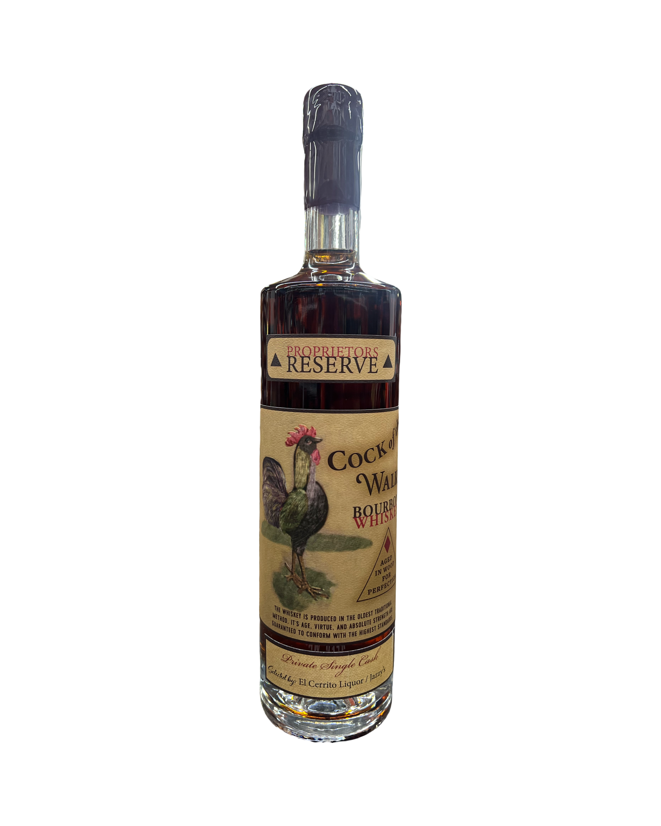 Cock of the Walk Proprietors Reserve Wheated Single Barrel El Cerrito Liquor Store Pick Bourbon Whiskey