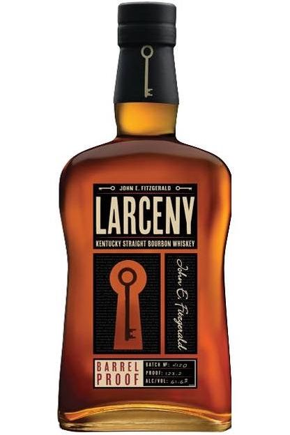 John E. Fitzgerald Larceny Barrel Proof A125 125 Proof Kentucky Straight Very Small Batch Bourbon Whiskey