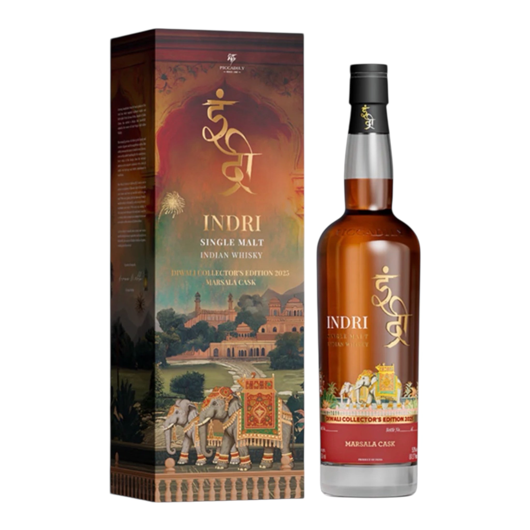2025 Indri Diwali Collector's Edition Marsala Cask Indian Single Malt Whisky 750ml