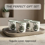 Agave Painted Mezcal Shot Glass 1.6-Oz