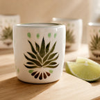 Agave Painted Mezcal Shot Glass 1.6-Oz
