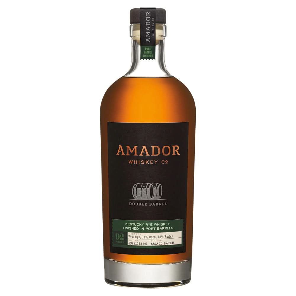 Amador Double Barrel Port Cask Finish Straight Rye Whiskey 750ml