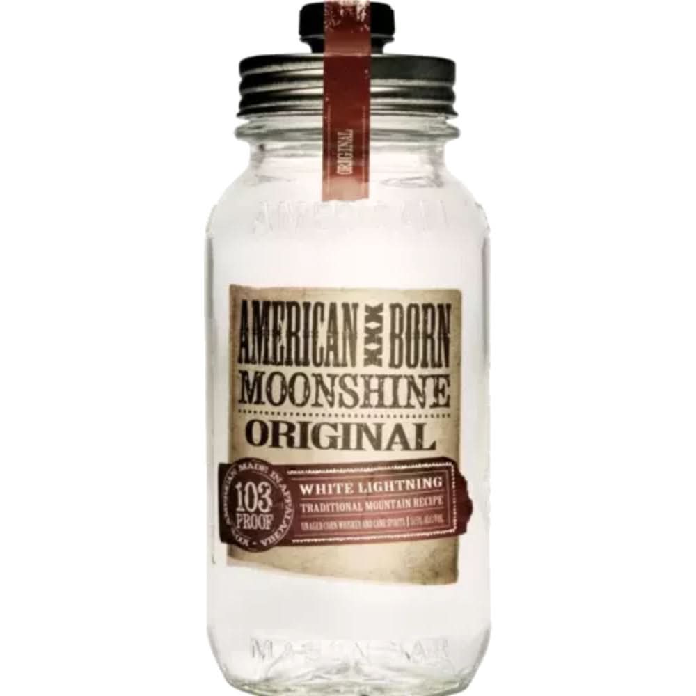 American XXX Born Original White Lightning Moonshine 750ml