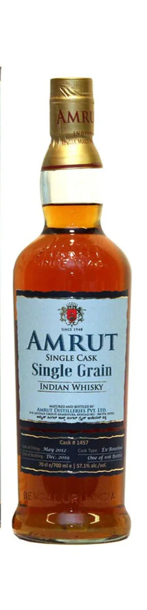 Amrut Single Cask 1432 Single Grain Indian Whisky 750ml