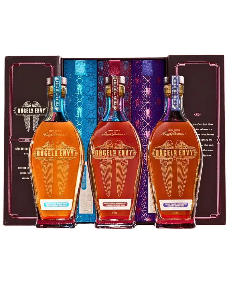 Angel's Envy Cellar Collection Set Kentucky Straight Bourbon Whiskey Bundle 3-Pack