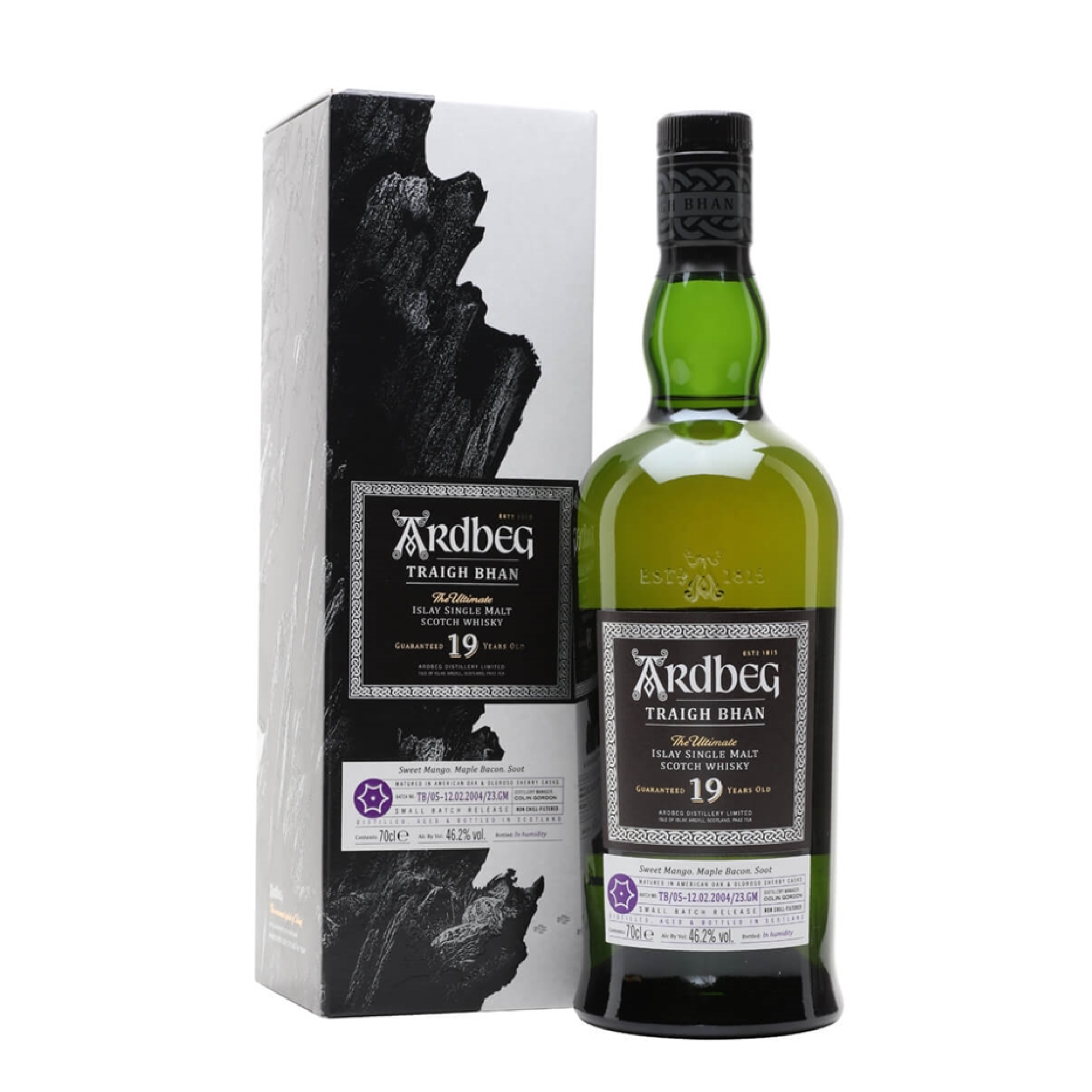 2022 Ardbeg Traigh Bhan 19 Year Old 92 Proof Single Malt Scotch Whisky with Gift Box 750ml