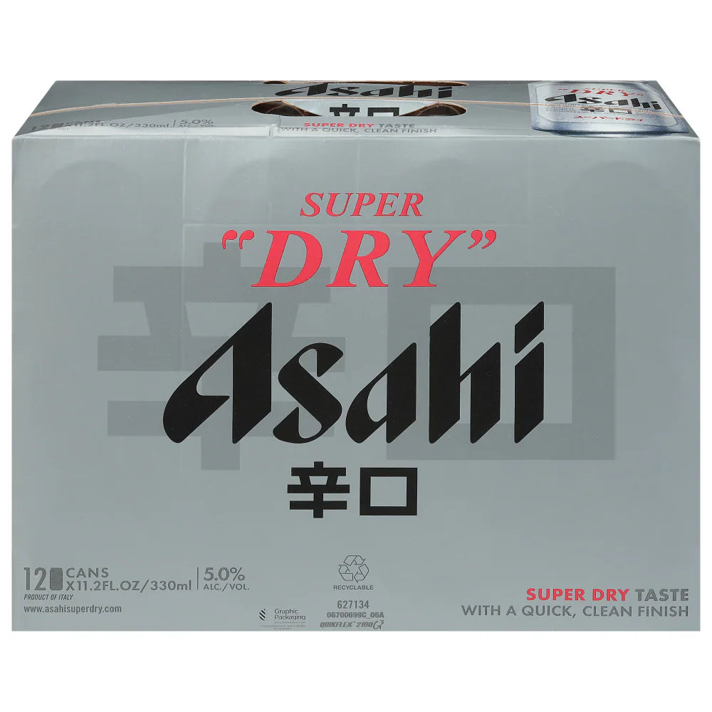 Asahi Super Dry Beer Can 12-Pack
