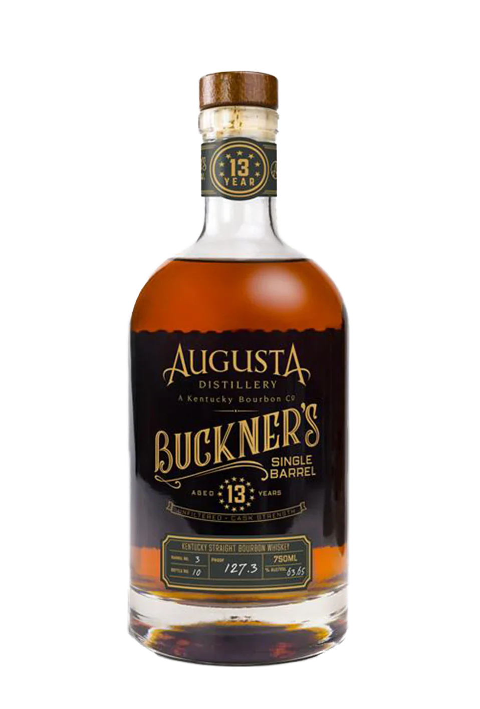 Augusta Distillery Buckner's Single Barrel 13 Year Old Straight Bourbon Whiskey 750ml