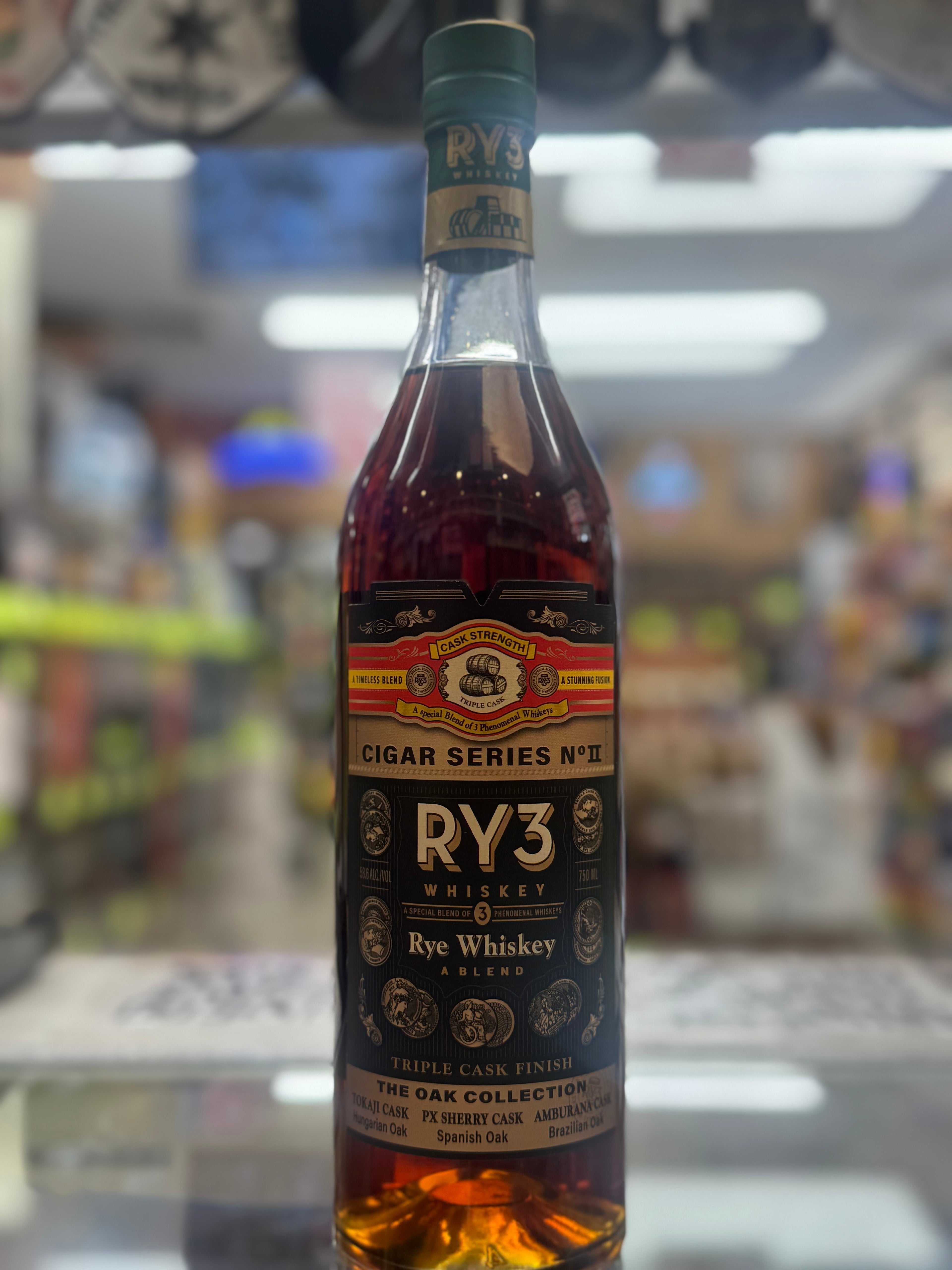 Ry3 Cigar Series No. 2 Tokaji, PX Sherry & Amburana Casks Rye Whiskey 750ml