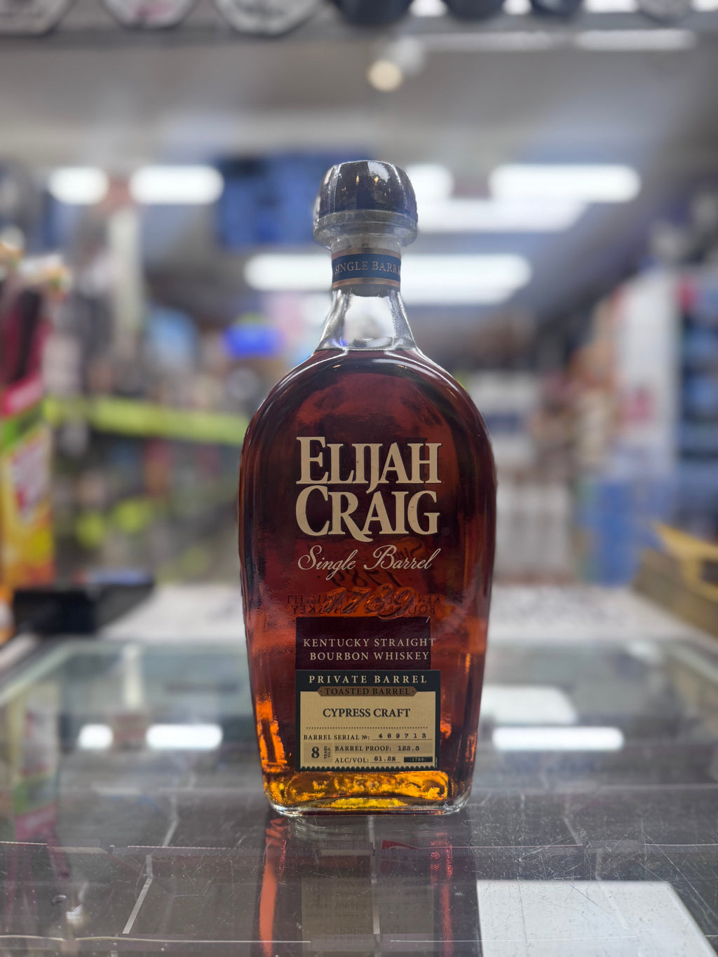 Elijah Craig Toasted Barrel Cypress Craft & Get Sauzed 122.5 Proof Straight Bourbon Whiskey 750ml