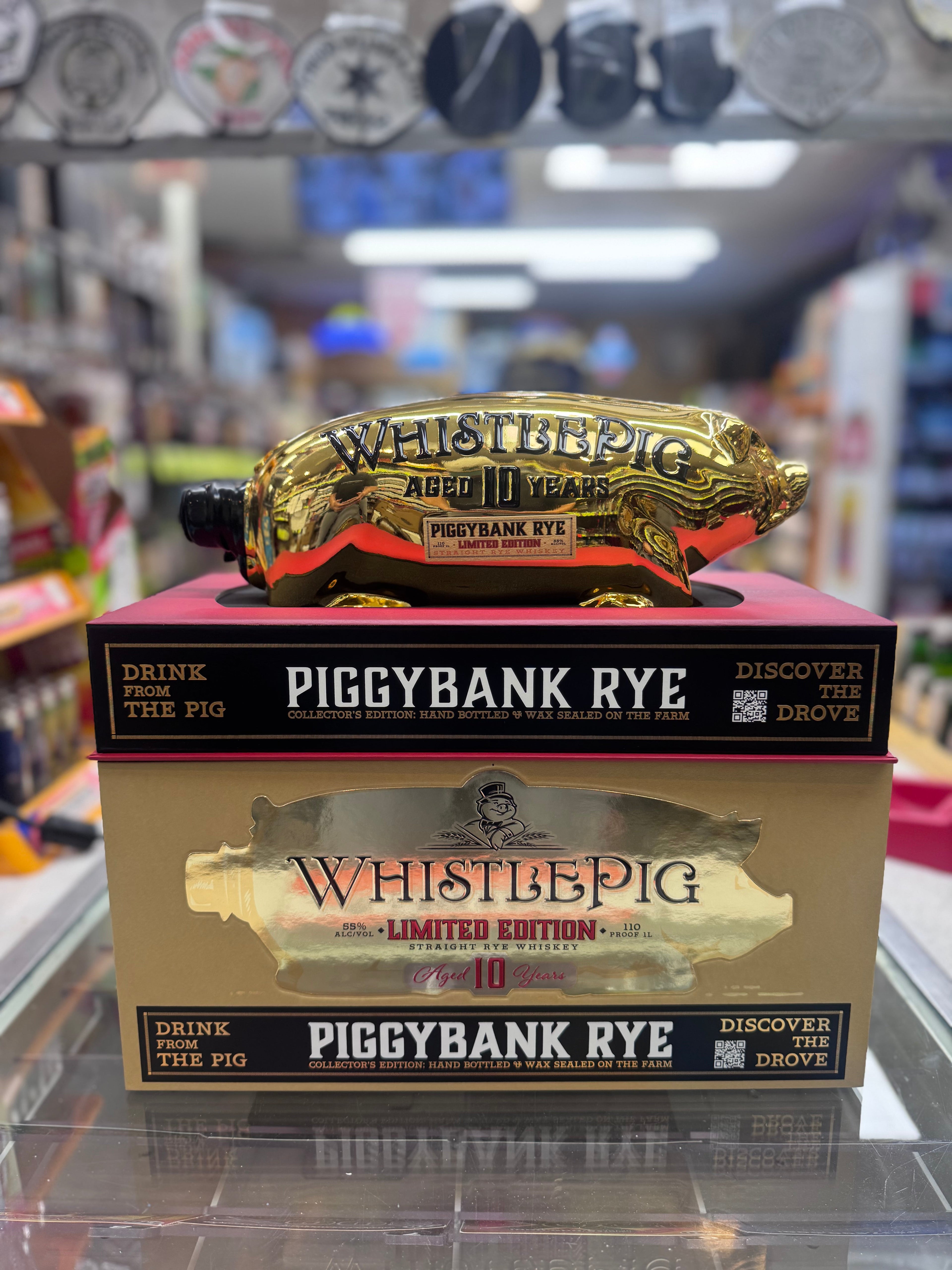 WhistlePig Piggybank Limited Edition 10 Year Old Straight Rye Whiskey 750ml