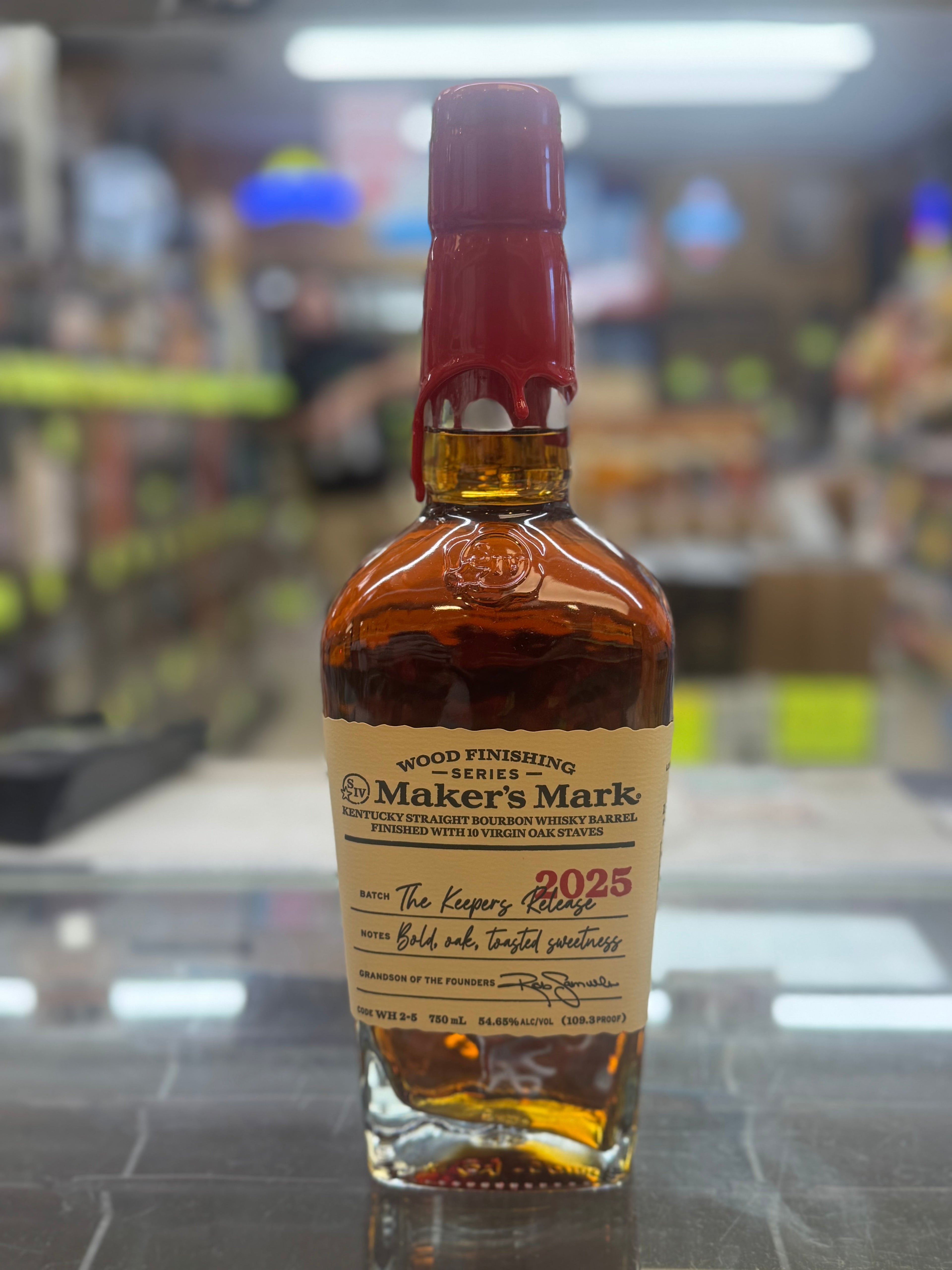 2025 Maker's Mark The Keeper's Release Wood Finishing Series Limited Release Kentucky Straight Bourbon Whisky 750ml