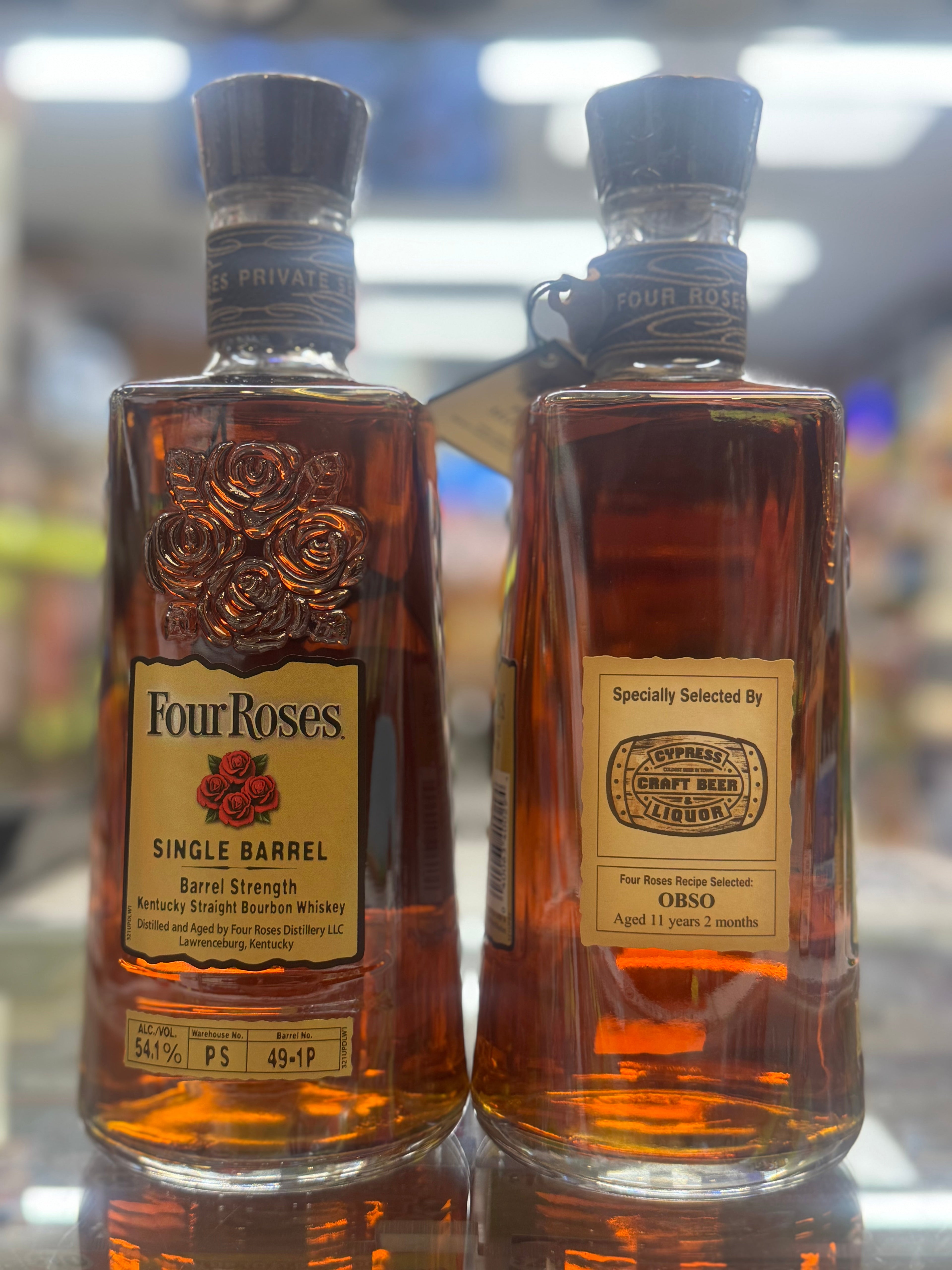Four Roses Private Selection Single Barrel Strength OBSO 1 Year 2 Months Tier 1 Kentucky Straight Bourbon Whiskey 750ml