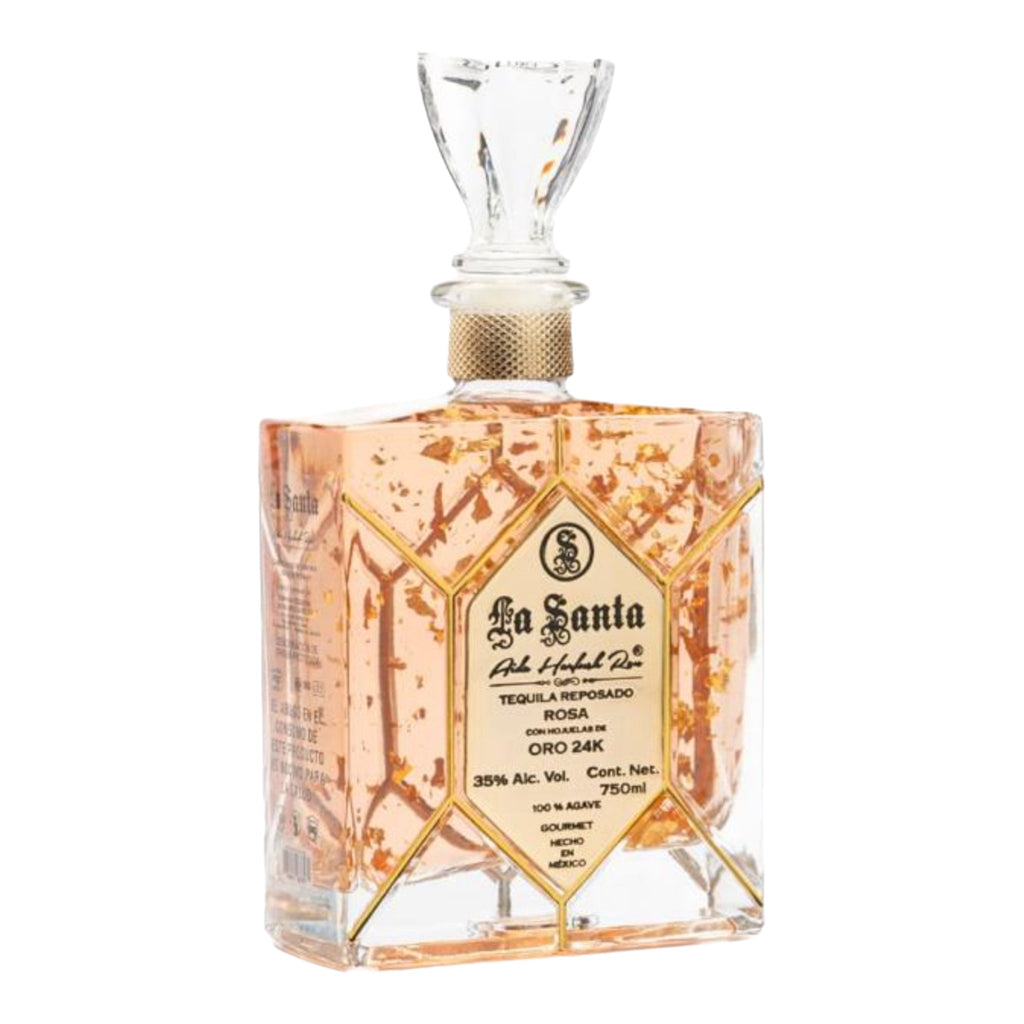 La Santa Reposado Rosa Gold Tequila  24K 750ml