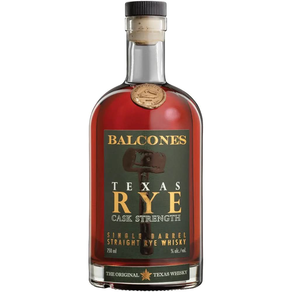 Balcones Distilling Cask Strength Rye Whisky 750ml