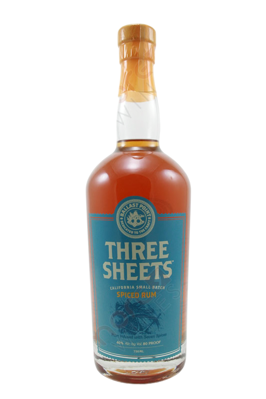 Ballast Point Three Sheets Spiced Rum 750ml