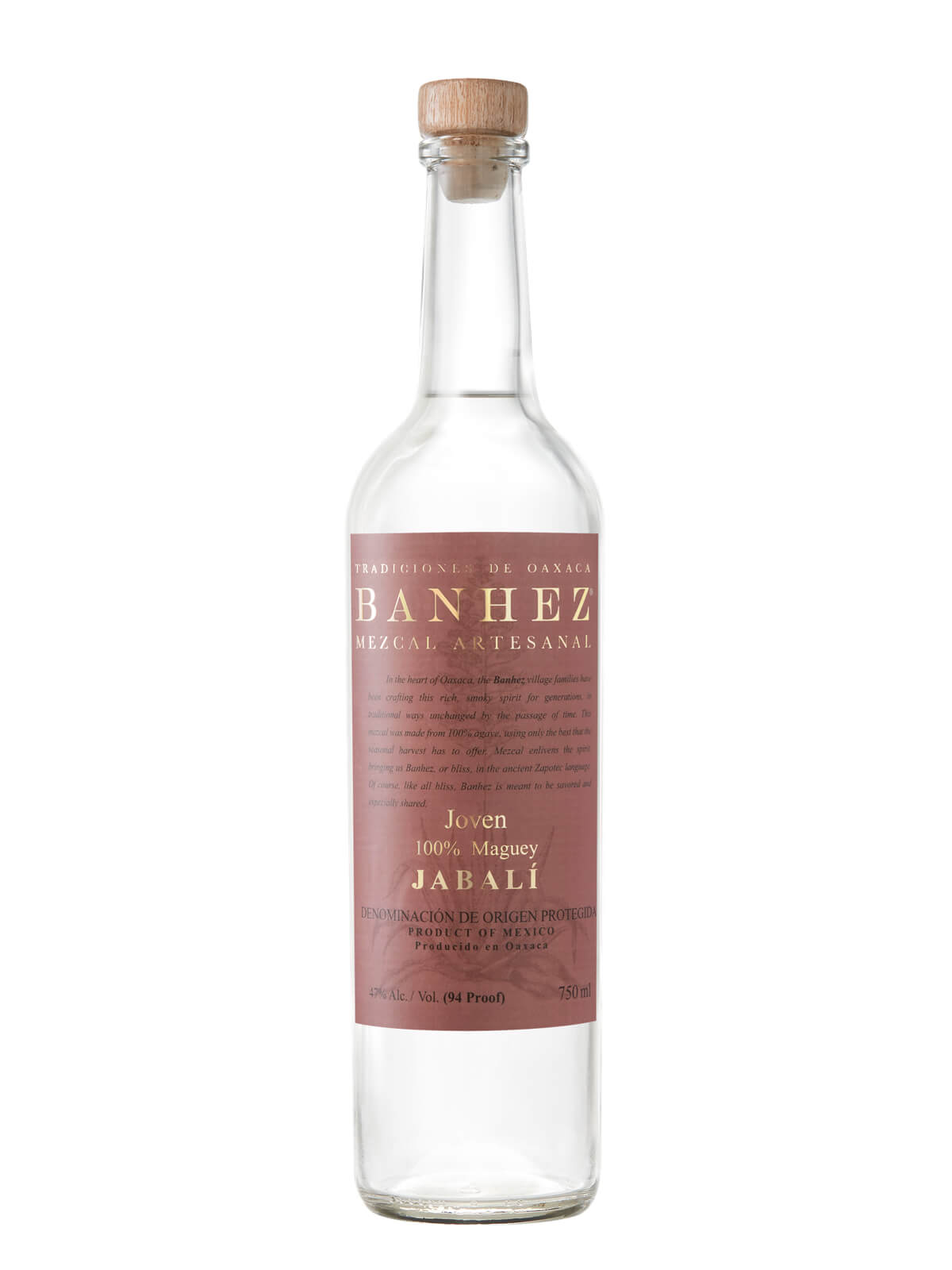 Banhez Jabali Mezcal Joven 750ml