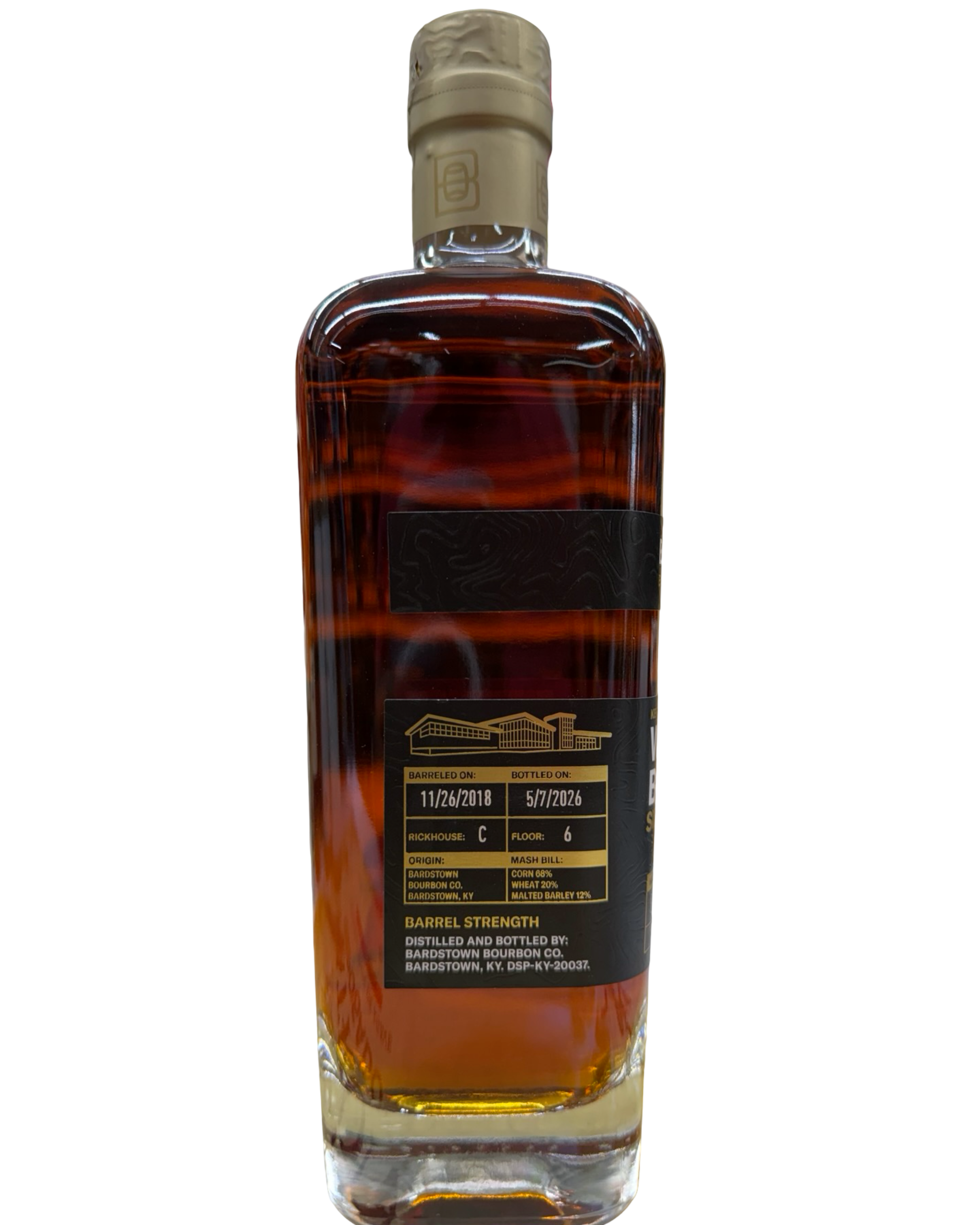Bardstown Single Barrel El Cerrito Liquor Jazzy’s Private Selection Store Pick 131.2 Proof Barrel Strength Wheated Bourbon Whiskey 750ml