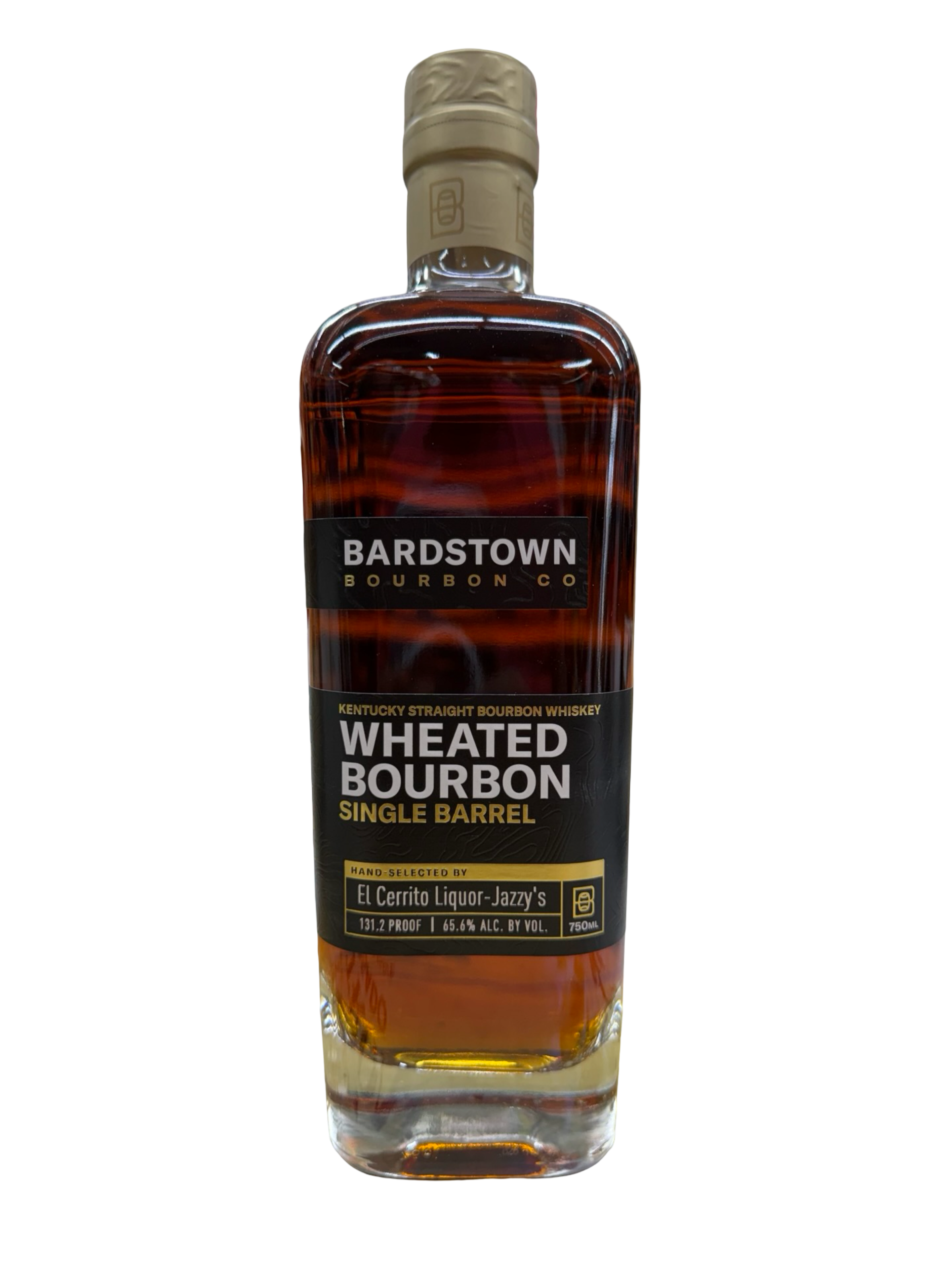 Bardstown Single Barrel El Cerrito Liquor Jazzy’s Private Selection Store Pick 131.2 Proof Barrel Strength Wheated Bourbon Whiskey 750ml