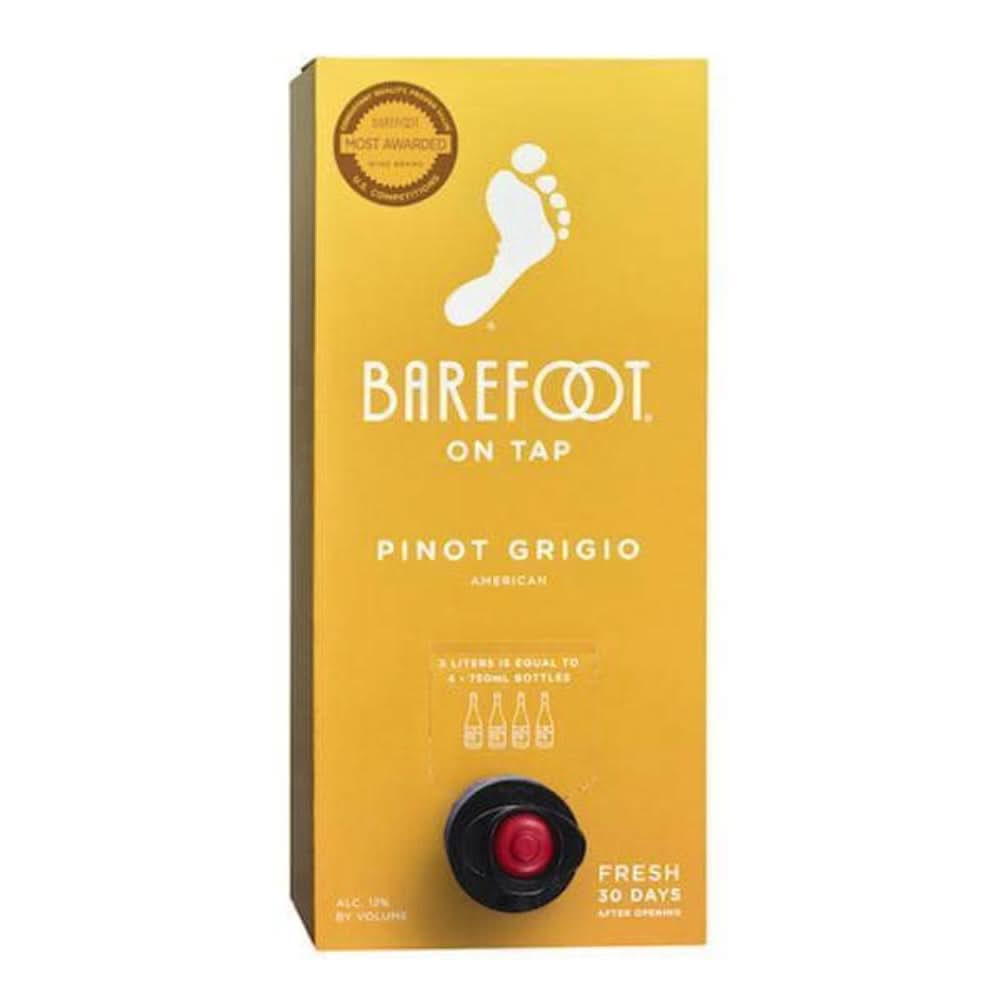 Barefoot On Tap Pinot Grigio 750ml