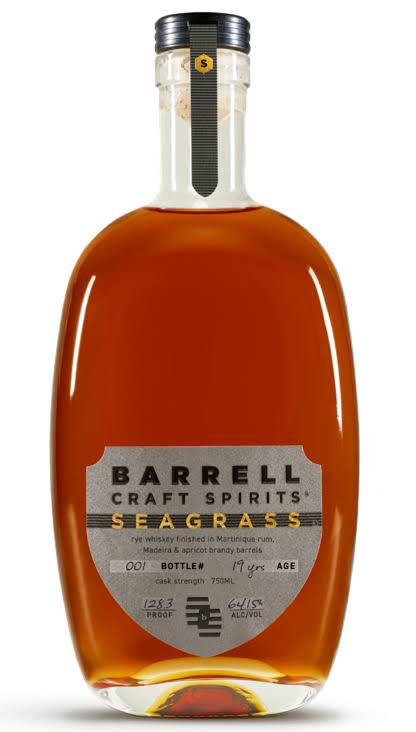 Barrell Craft Spirits Gray Label Limited Release Seagrass 19 Year Old Rye Whiskey 750ml