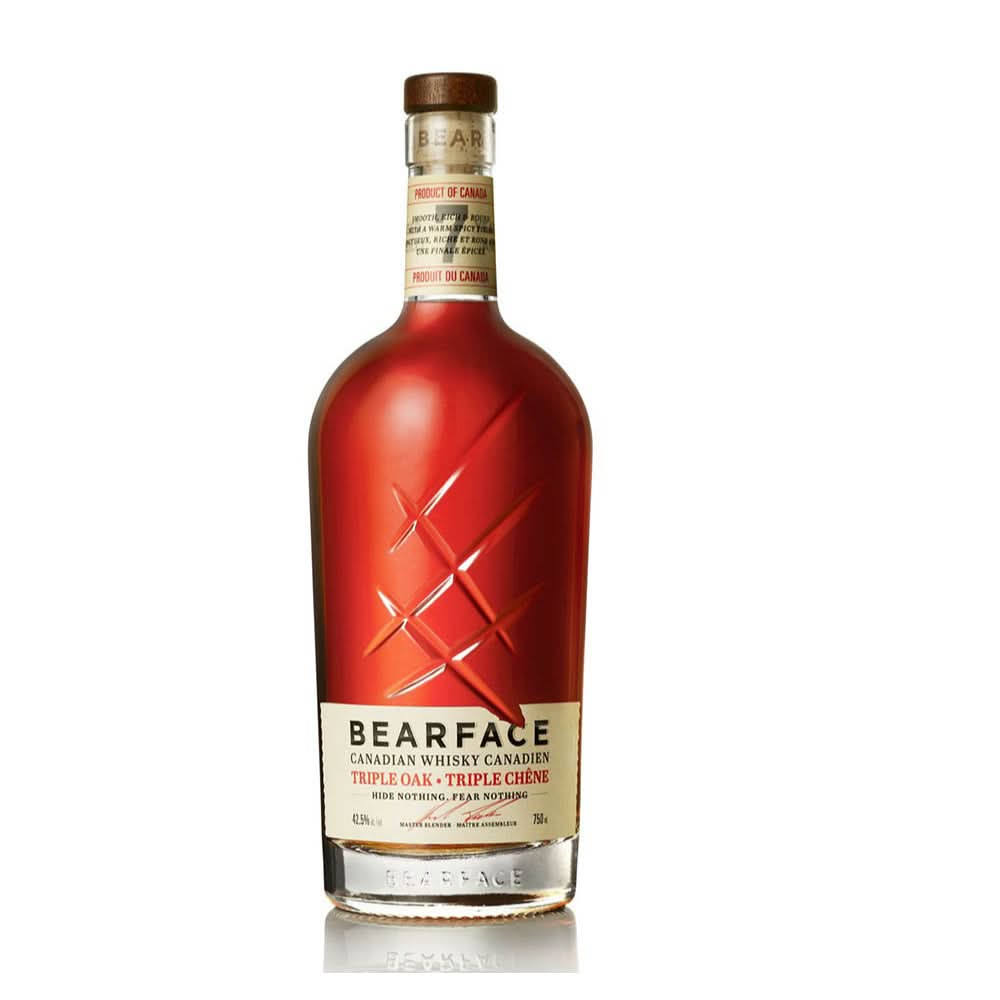 Bearface Triple Oak Triple Chene 7 Year Old Single Grain Corn Whisky 750ml