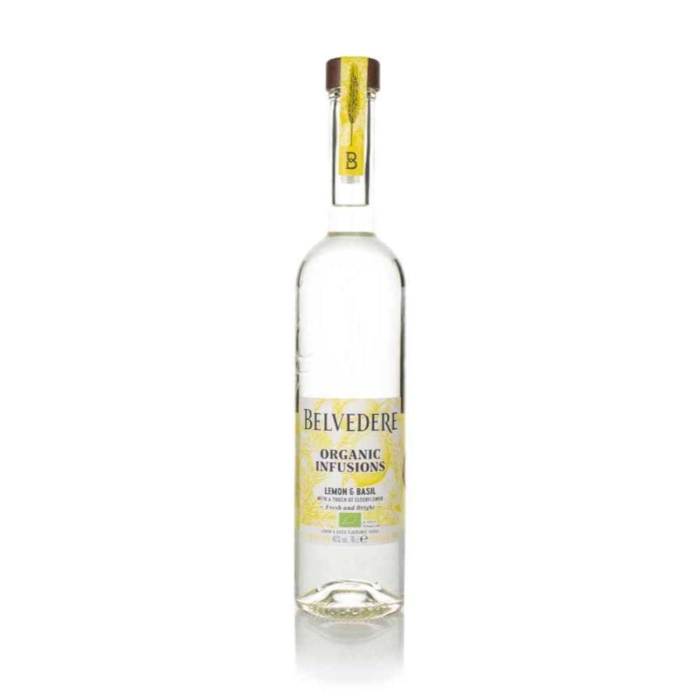 Belvedere Organic Infusions Lemon & Basil Vodka 750ml