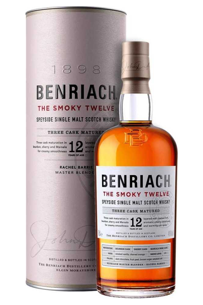 The BenRiach The Smoky 12 Year Old Single Malt Scotch Whisky 750ml