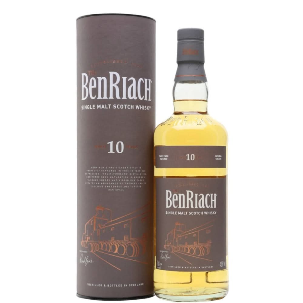 BenRiach The Smokey Ten Curiositas 10 Year Old Single Malt Scotch Whisky 750ml