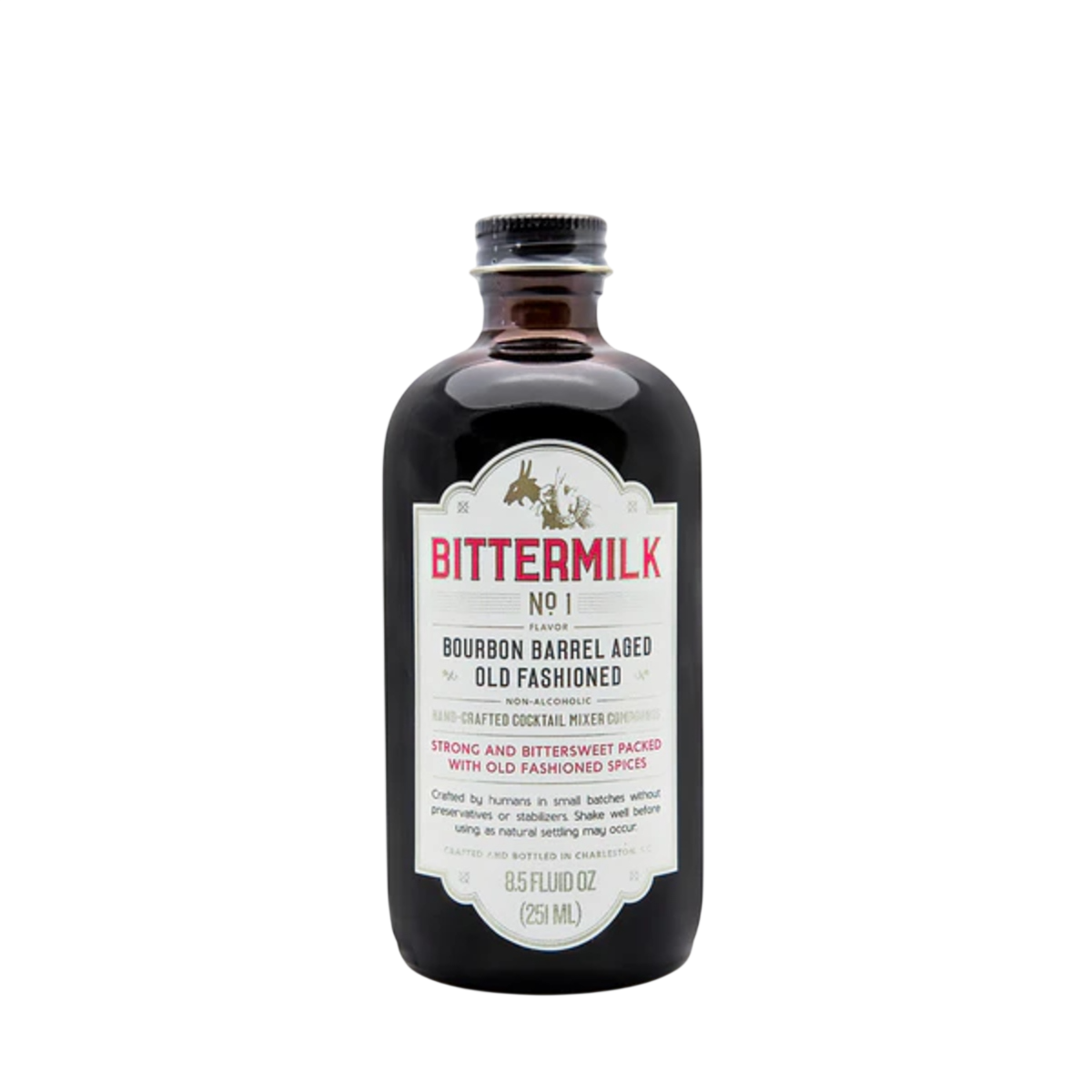 Bittermilk Bourbon Barrell Aged Old Fashion Cocktail Mixer 8.5 oz