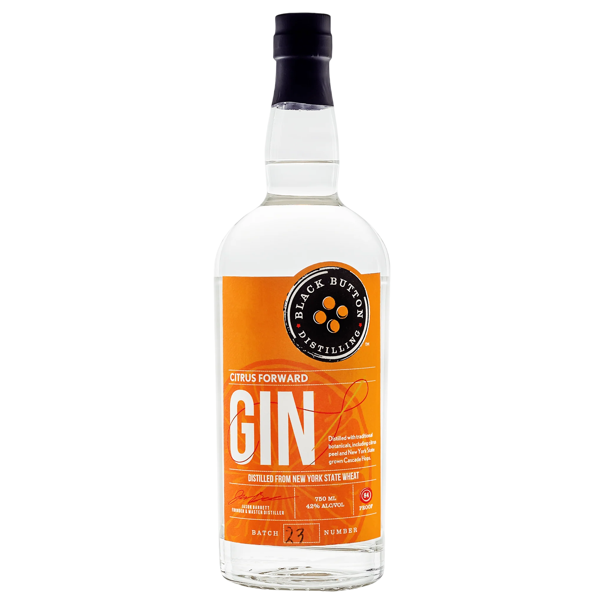 Black Button Citrus Forward Gin 750 ml