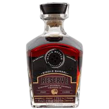 Black Button Distilling Single Barrel Reserve Straight Bourbon Whiskey Finished in Port Casks Barrel #406 118.8 Proof 750 ml