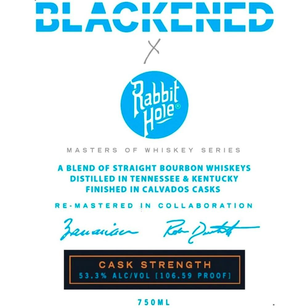 Blackened x Rabbit Hole Straight Bourbon By Metallica Whiskey 750ml