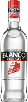 Blanco del Valle Sin Azucar Aguardiente 750ml