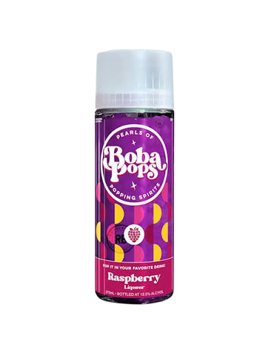 Boba Pops Raspberry 375ml