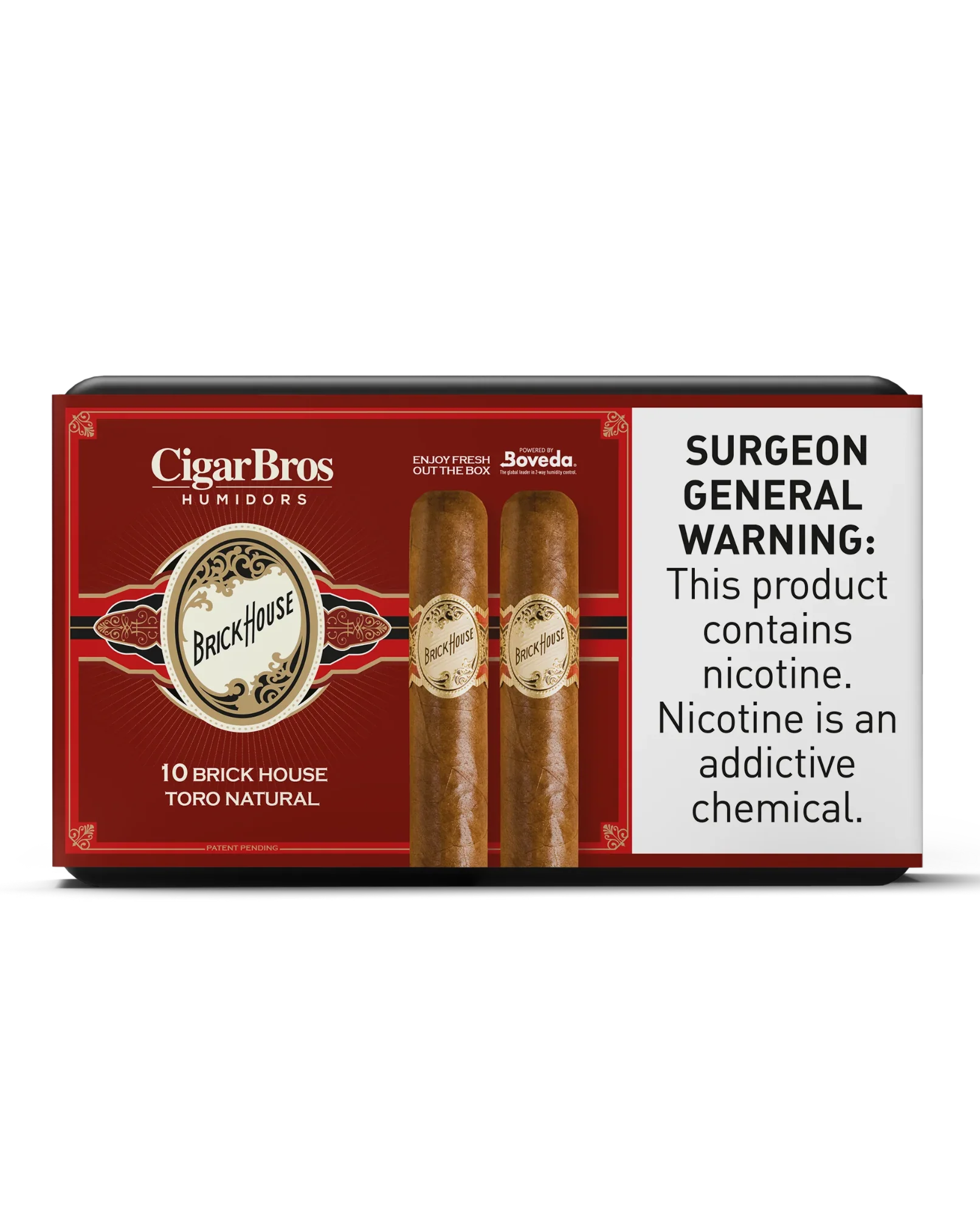 Brick House Toro Classic Cigar With Personal Humidor by CigarBros (Box of 10)