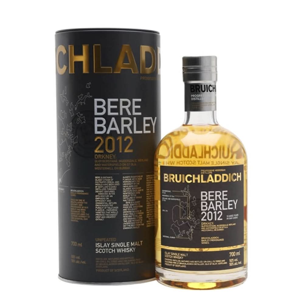 2012 Bruichladdich Bere Barley Unpeated Single Malt Scotch Whisky 750ml