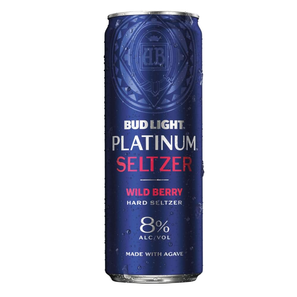Budweiser Bud Light Wild Berry Platinum Hard Seltzer 25-Oz